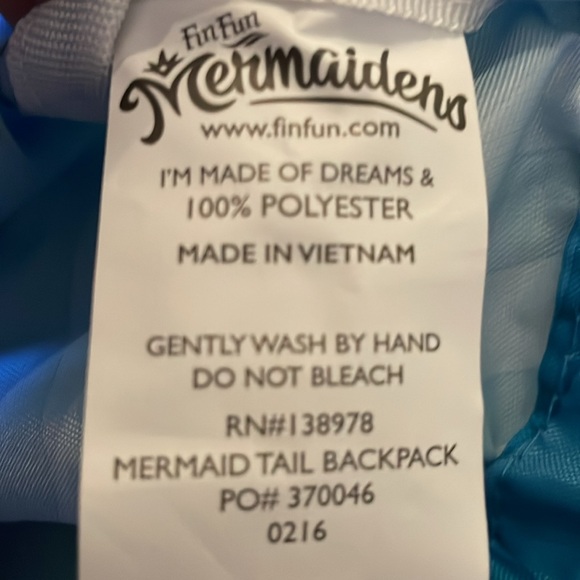 Mermaid Tail backpack - Picture 7 of 7